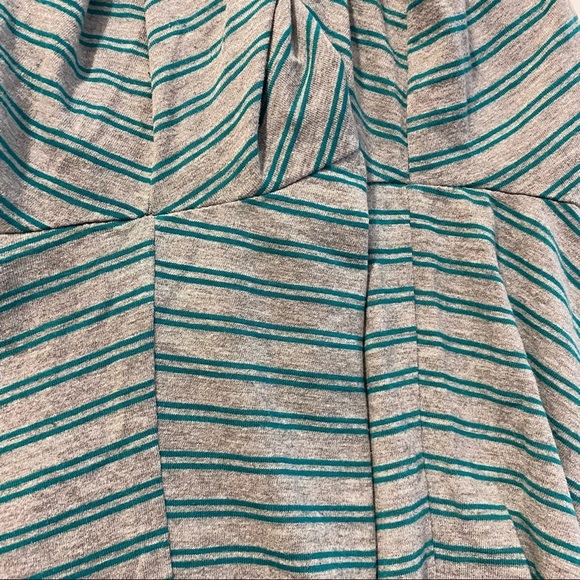 Hanes Green Gray Stripes Crew Neck Knit Long Sleeve Henley Top Plus Size XXL - Picture 11 of 13